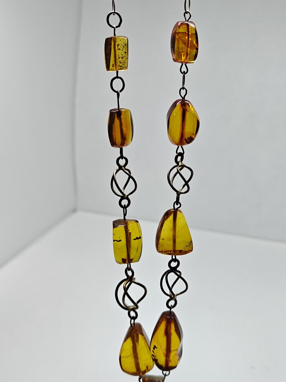 Vintage Amber Heart Necklace - Picture 6 of 16